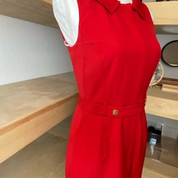 NWT Ellen Tracy Red Dress Size 4 - Picture 3 of 8